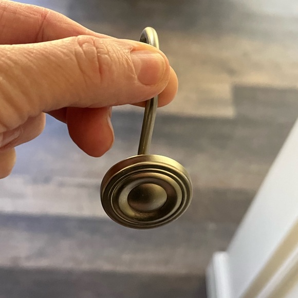 Like New - Project 62 shower curtain with 12 hooks. - Picture 4 of 5